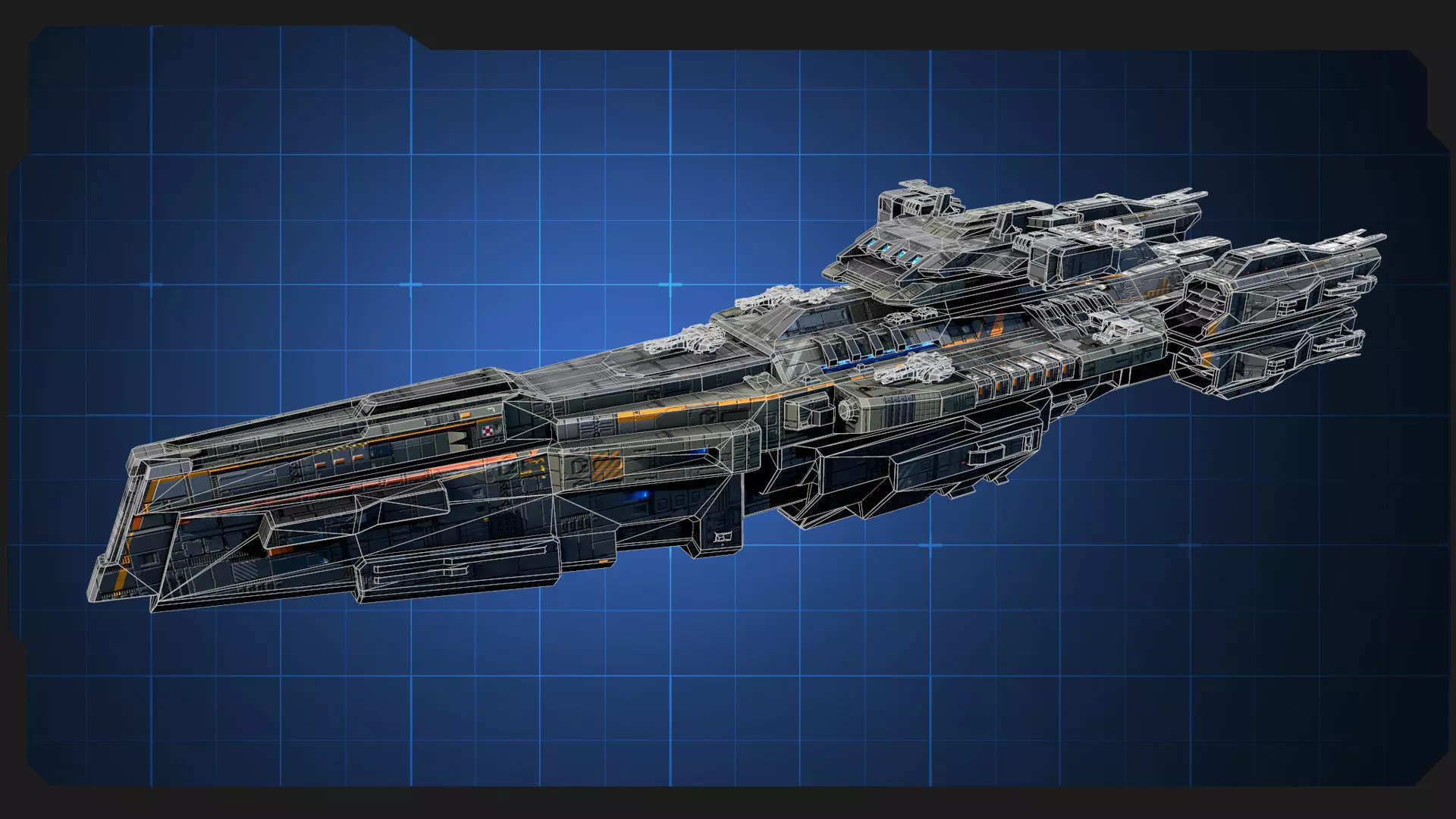 STARSHIPS - Pack09 Low-poly 3D model_40