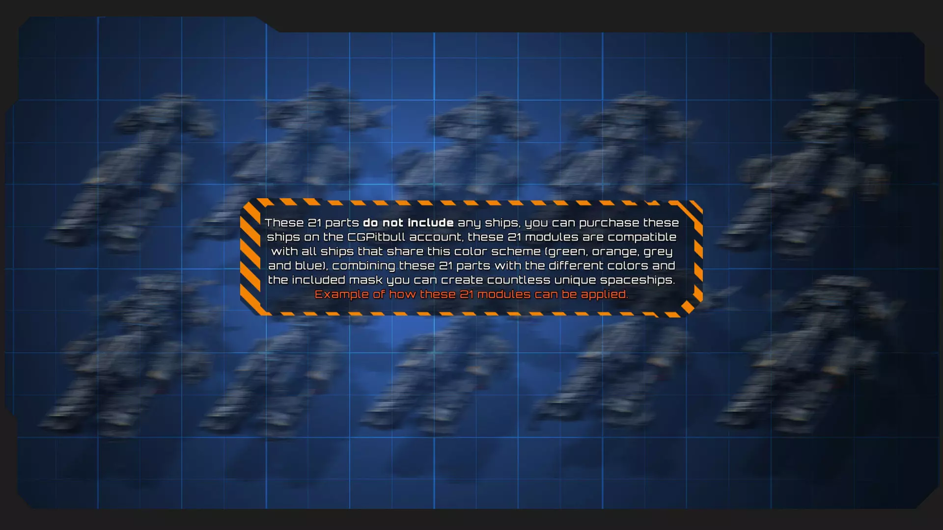 STARSHIPS - Pack09 Low-poly 3D model_42