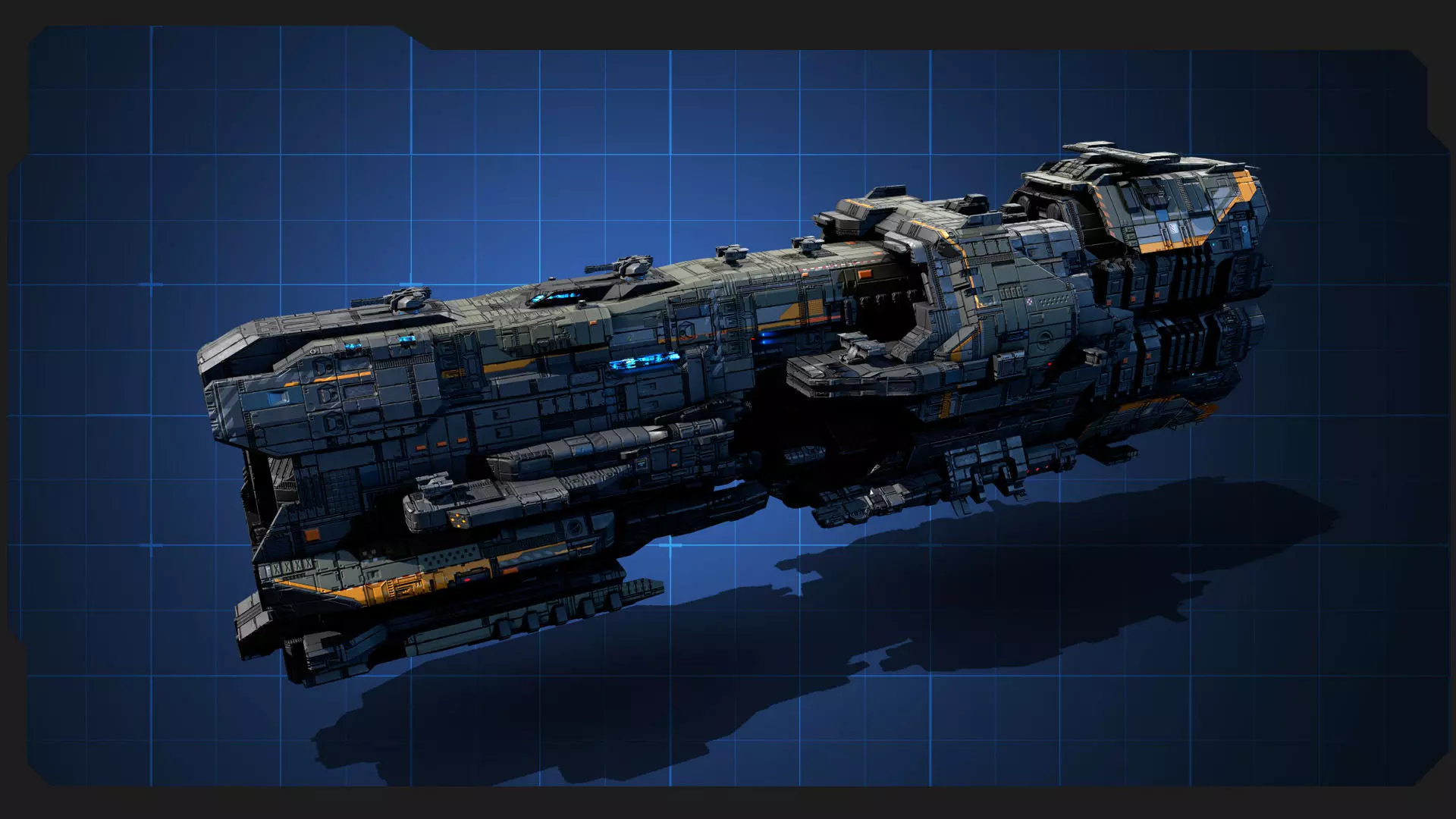 STARSHIPS - Pack09 Low-poly 3D model_17