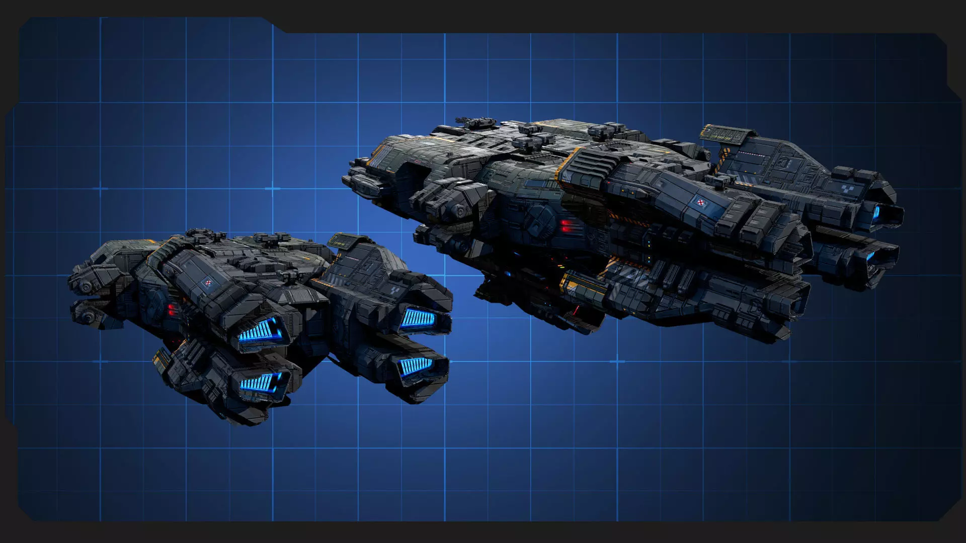 STARSHIPS - Pack09 Low-poly 3D model_13