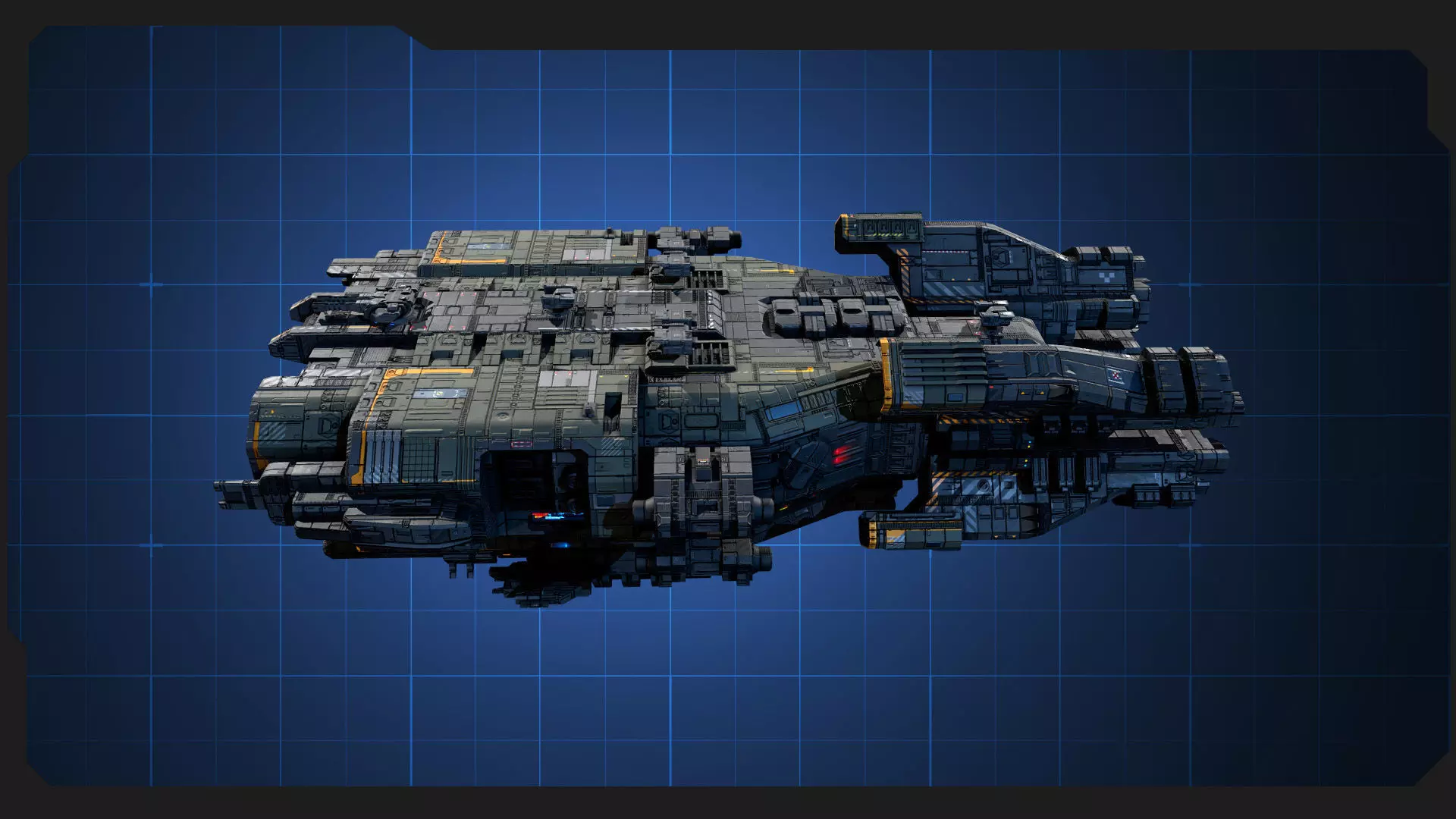 STARSHIPS - Pack09 Low-poly 3D model_7