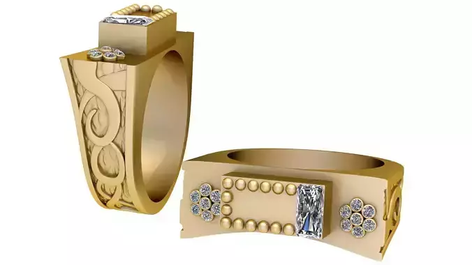 Regal Sapphire Crest Ring