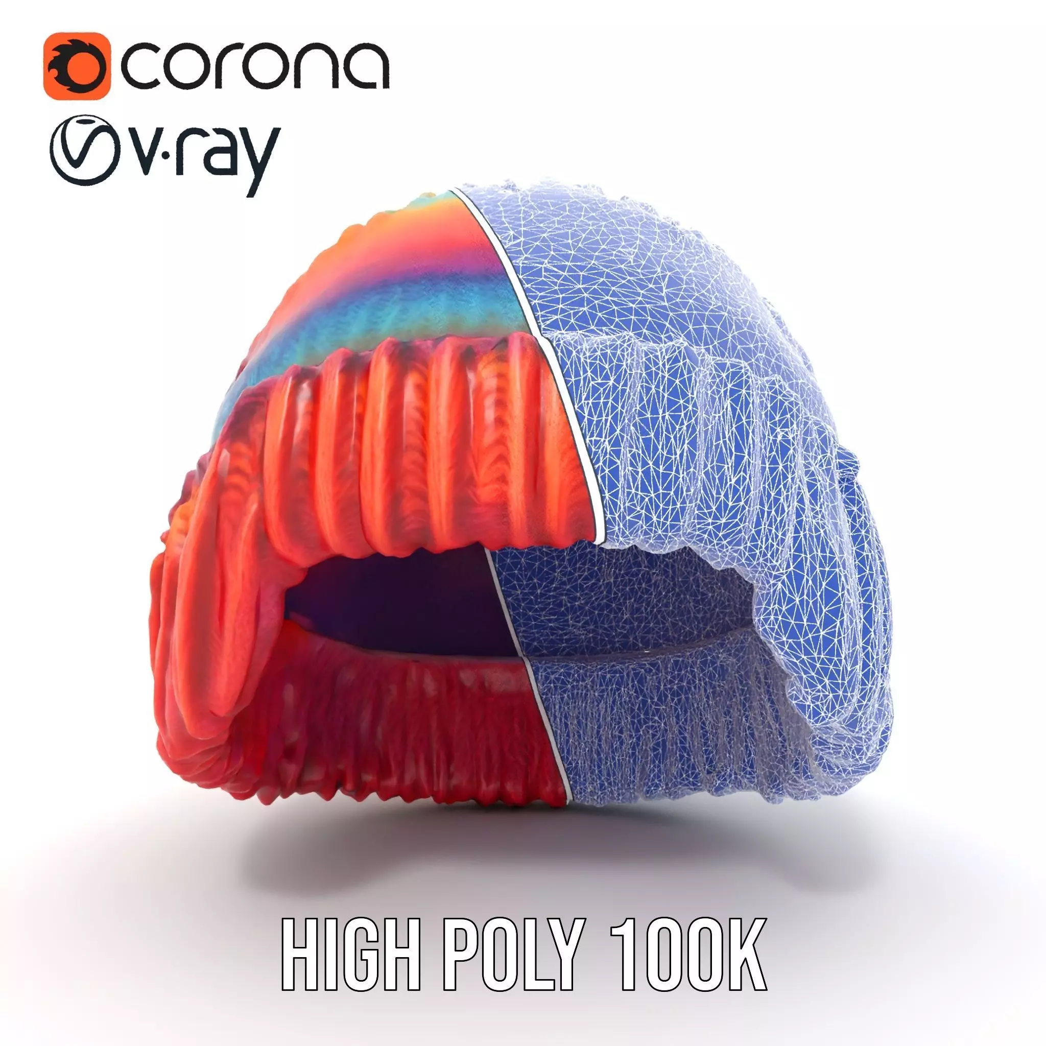 Rainbow Knit Beanie model pack Texture_28