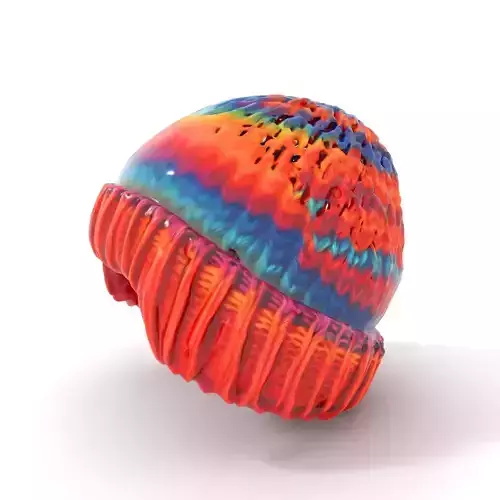 Rainbow Knit Beanie model pack