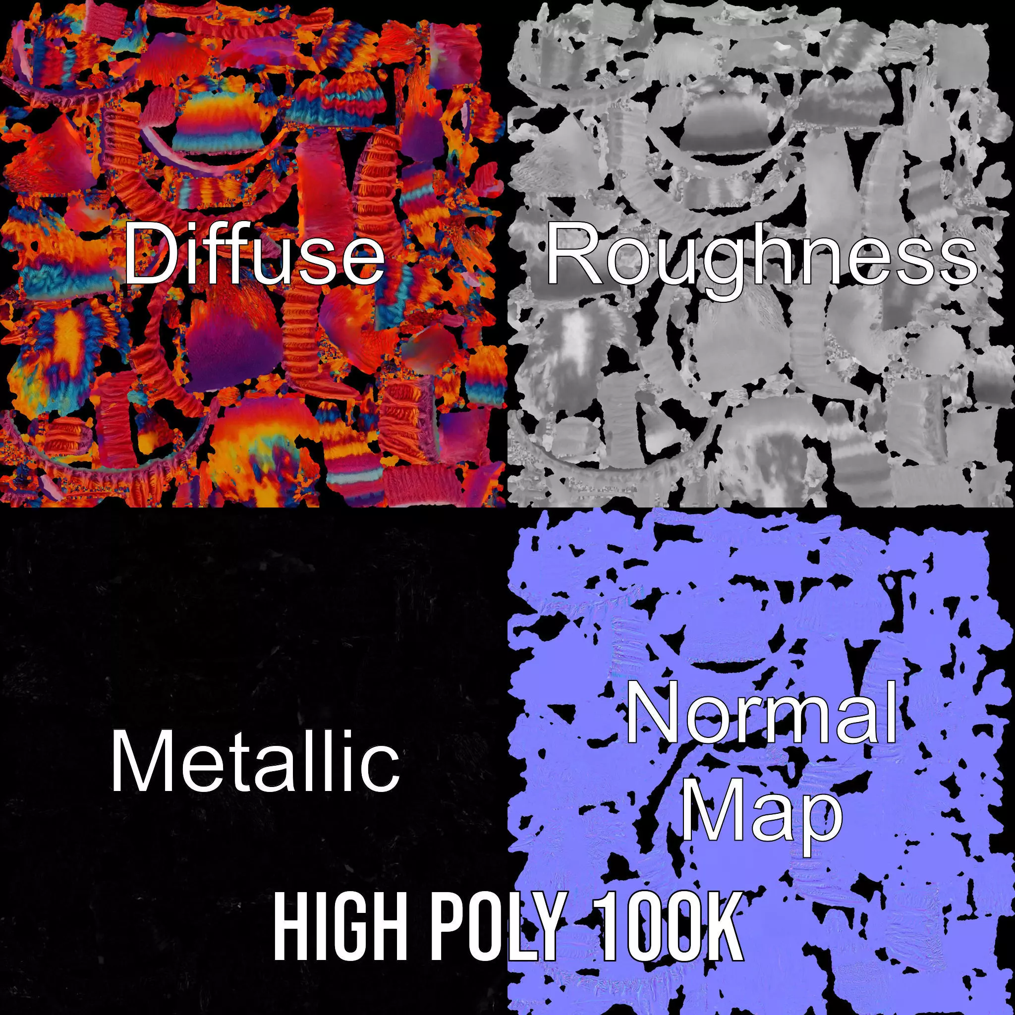 Rainbow Knit Beanie model pack Texture_3