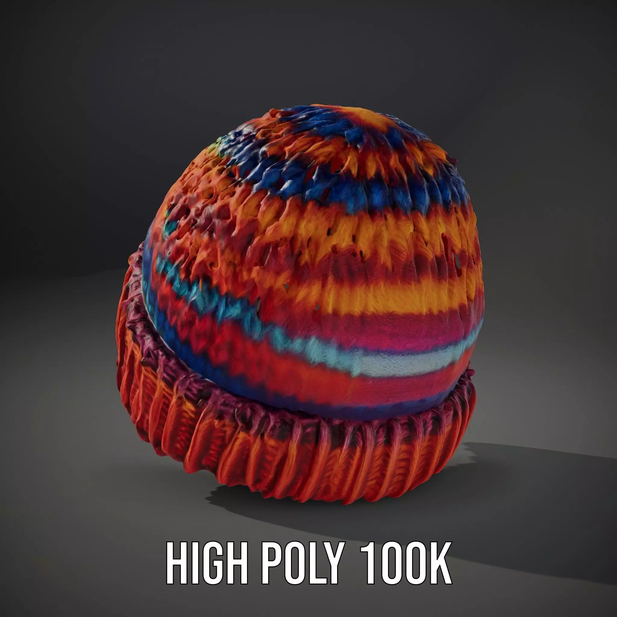 Rainbow Knit Beanie model pack Texture_8