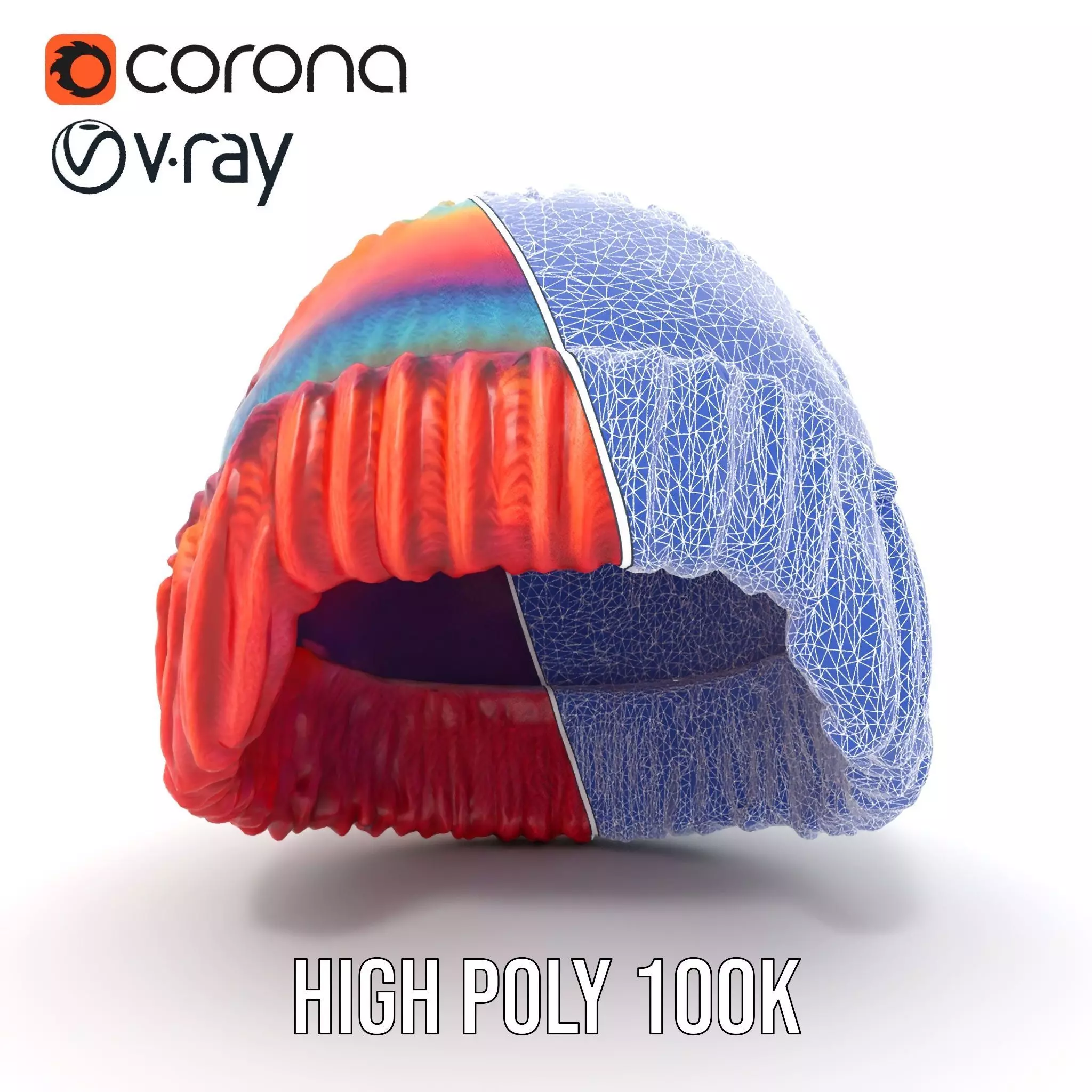 Rainbow Knit Beanie model pack Texture_24