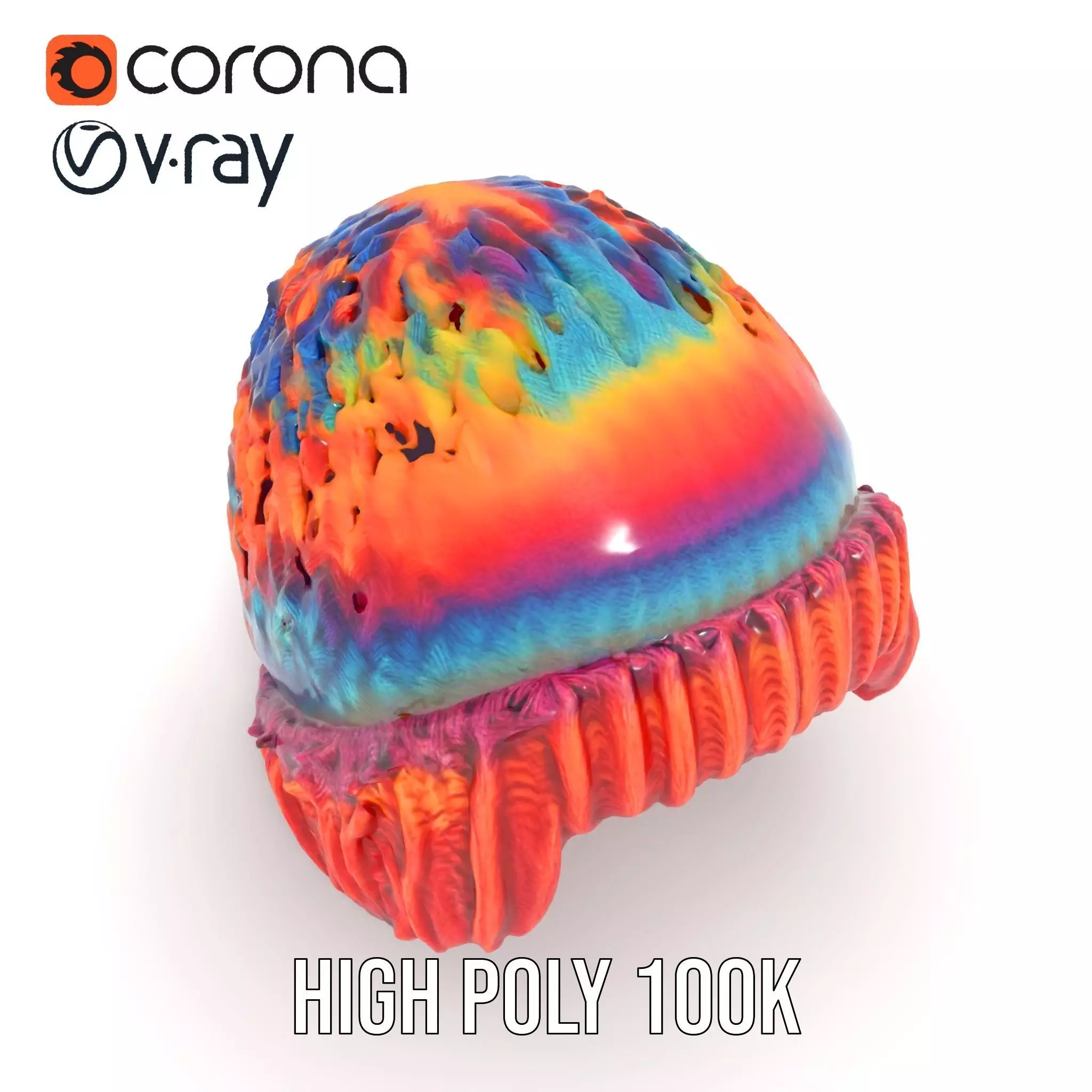 Rainbow Knit Beanie model pack Texture_11