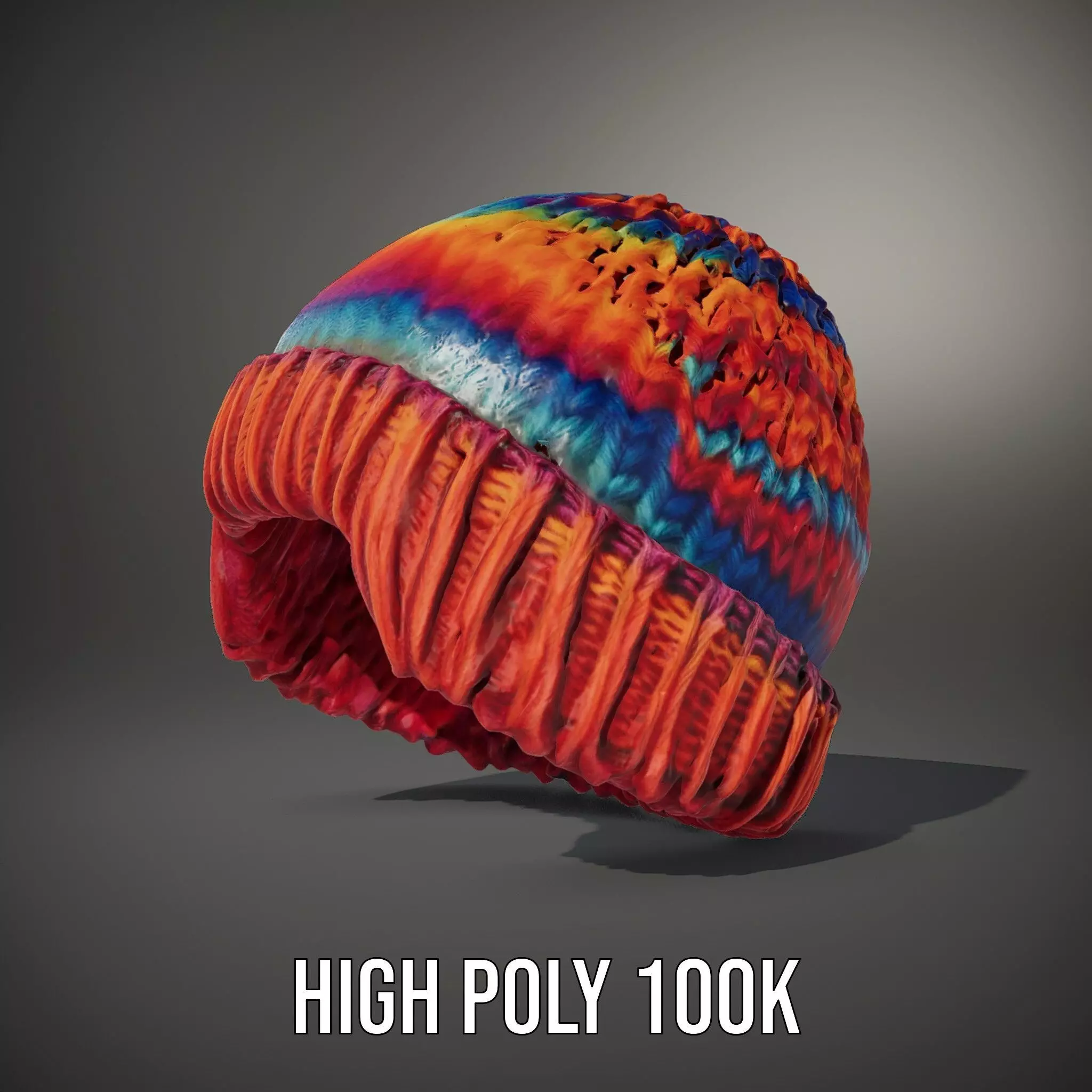 Rainbow Knit Beanie model pack Texture_10