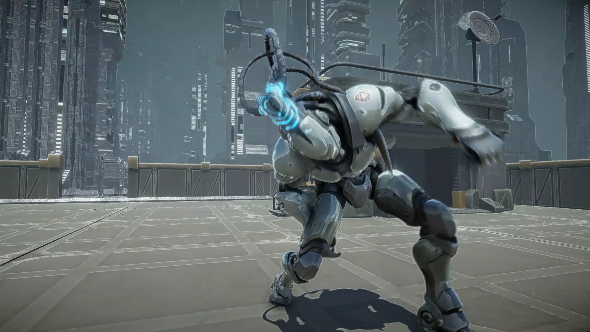 Chromejack Low-poly 3D model_7