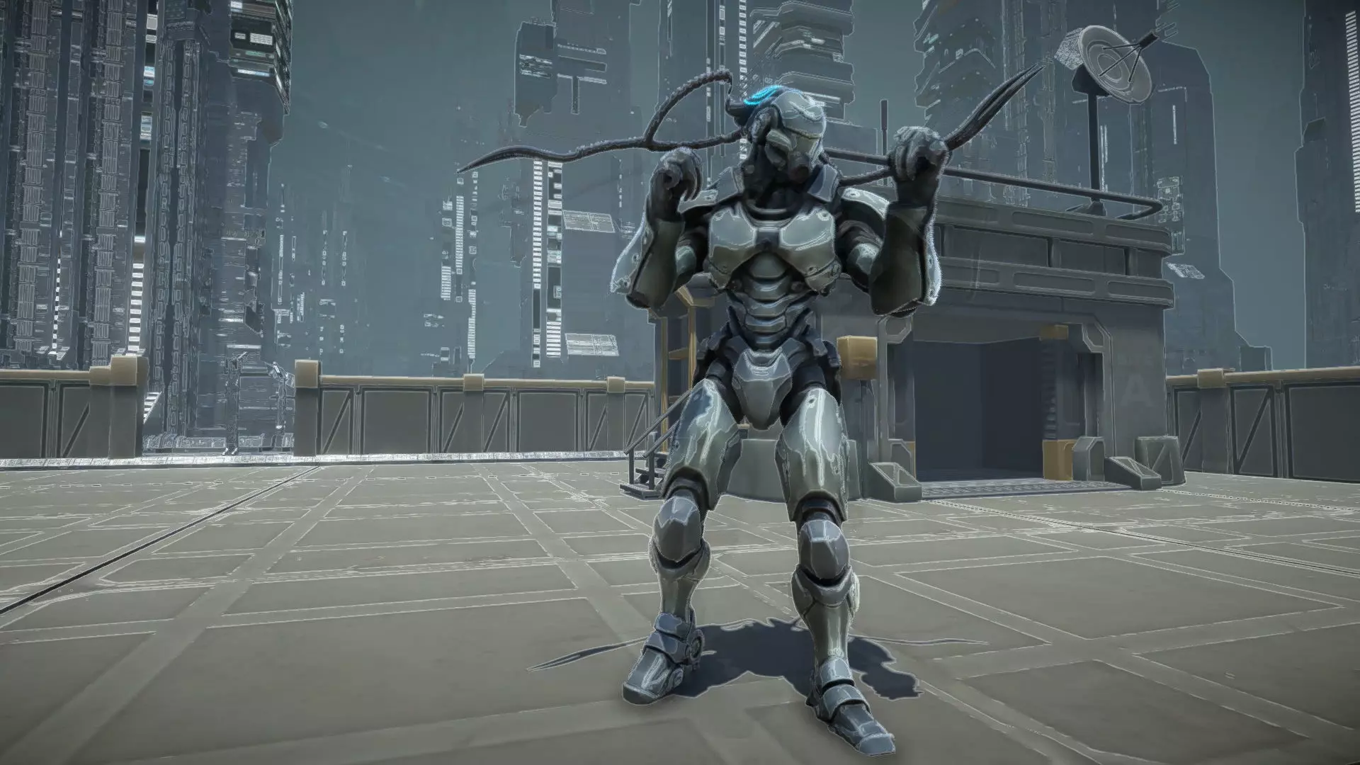 Chromejack Low-poly 3D model_8