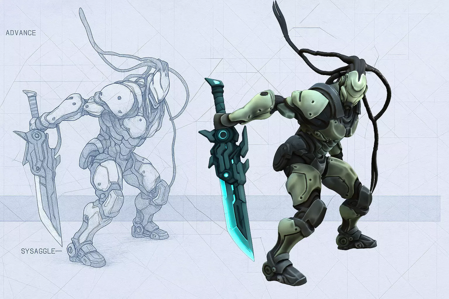 Chromejack Low-poly 3D model_17