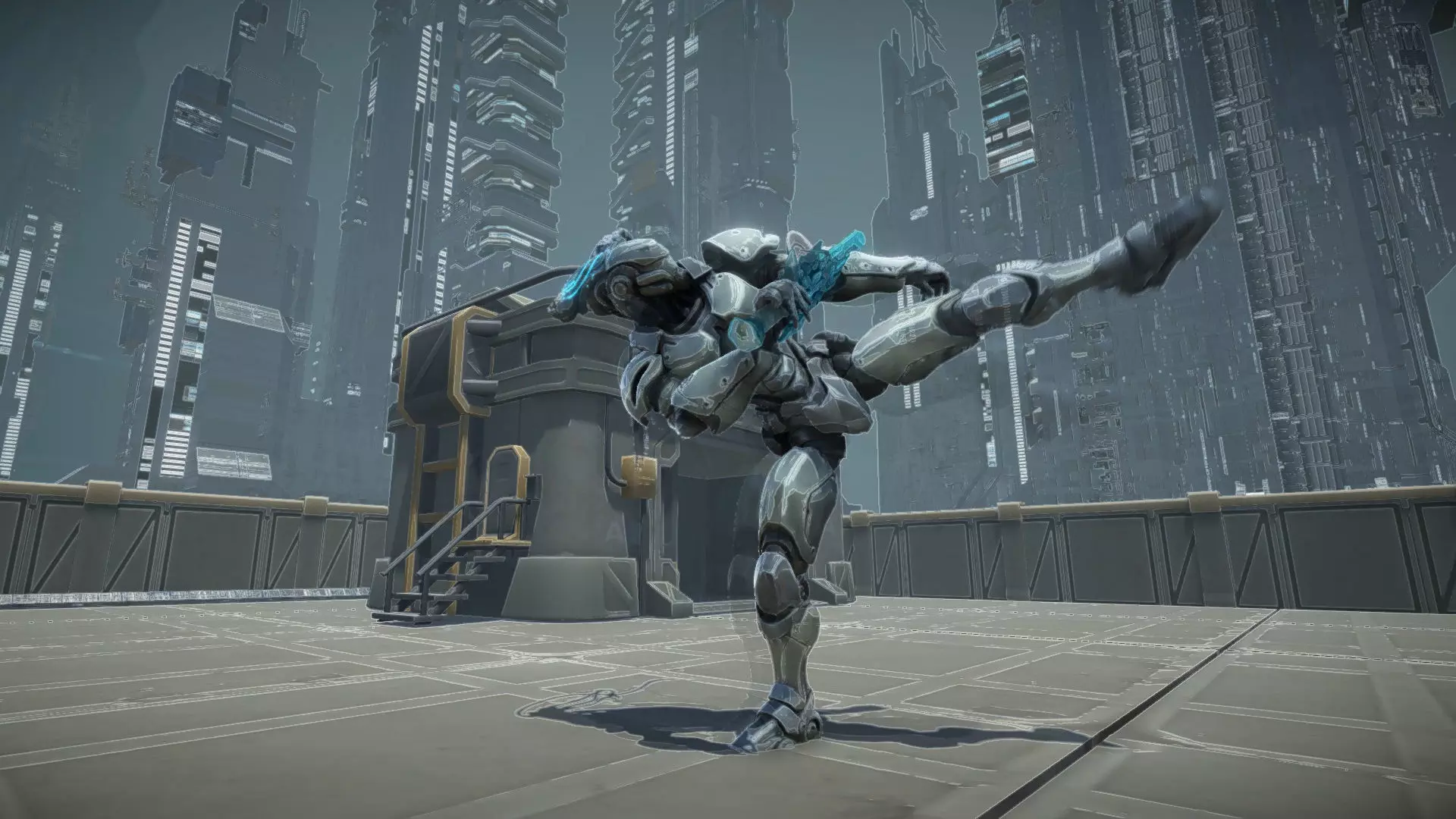 Chromejack Low-poly 3D model_12