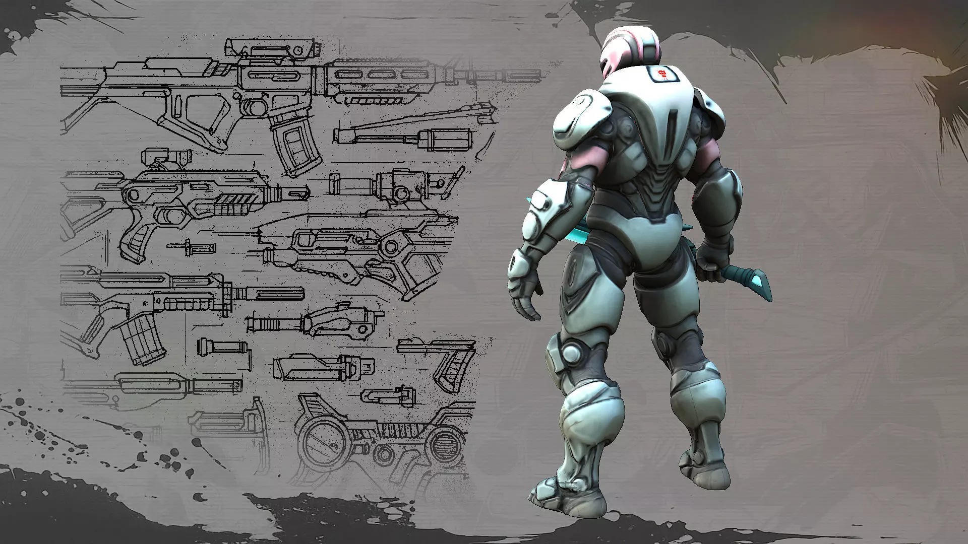 Cyberfang Low-poly 3D model_3