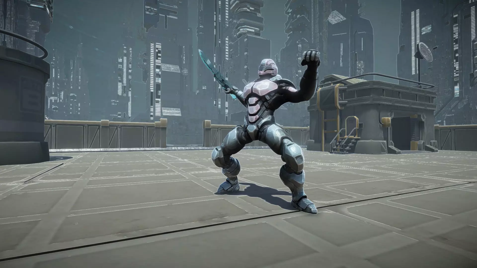 Cyberfang Low-poly 3D model_7