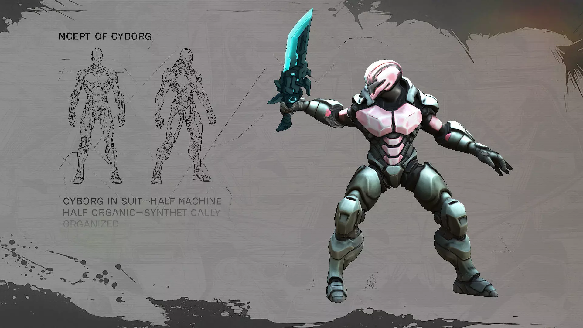 Cyberfang Low-poly 3D model_0