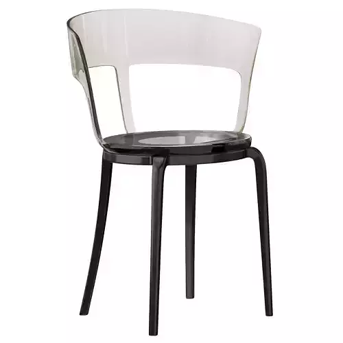 Modern Acrylic Dining Chairs Amber