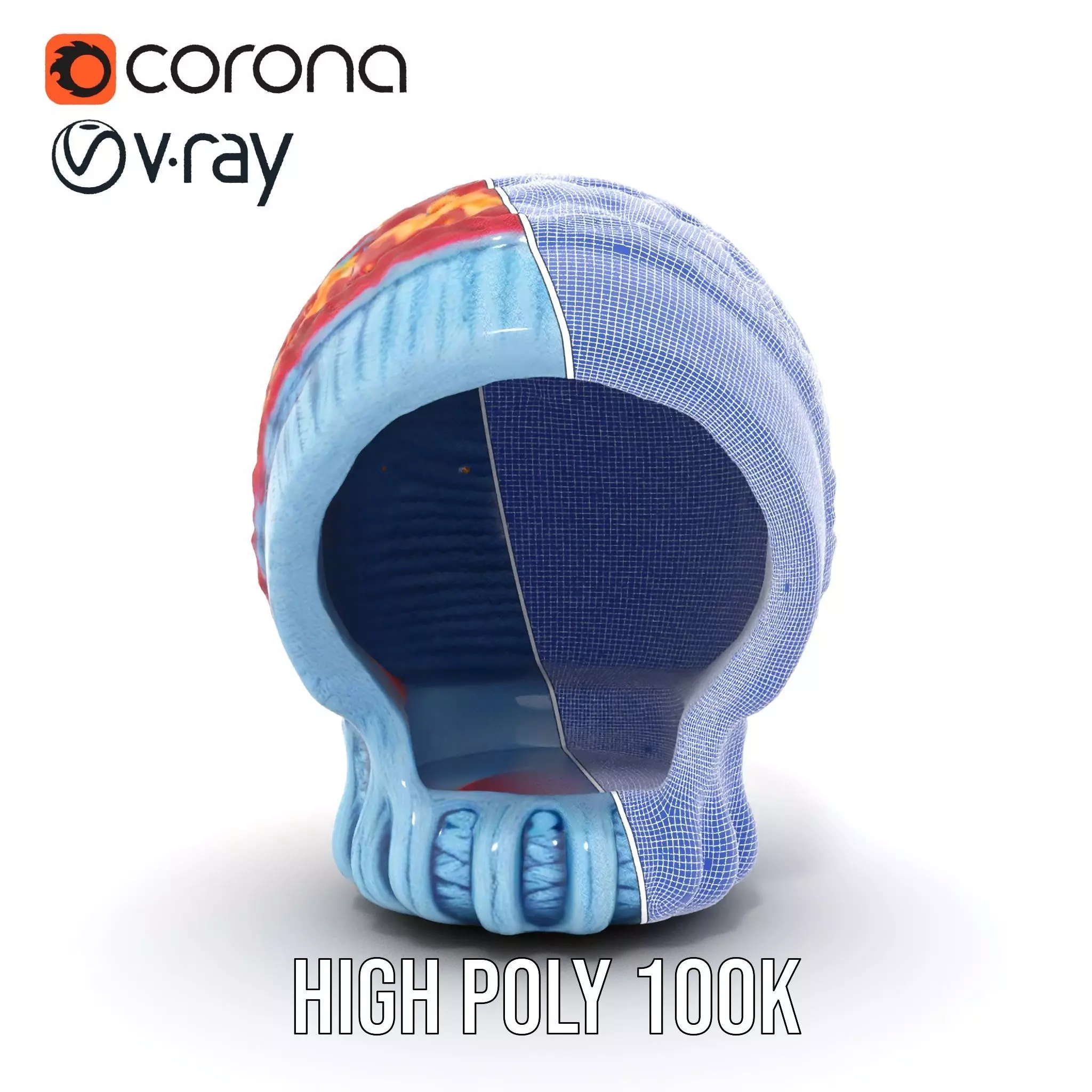 Vibrant Knit Beanie model pack Low-poly 3D model_33