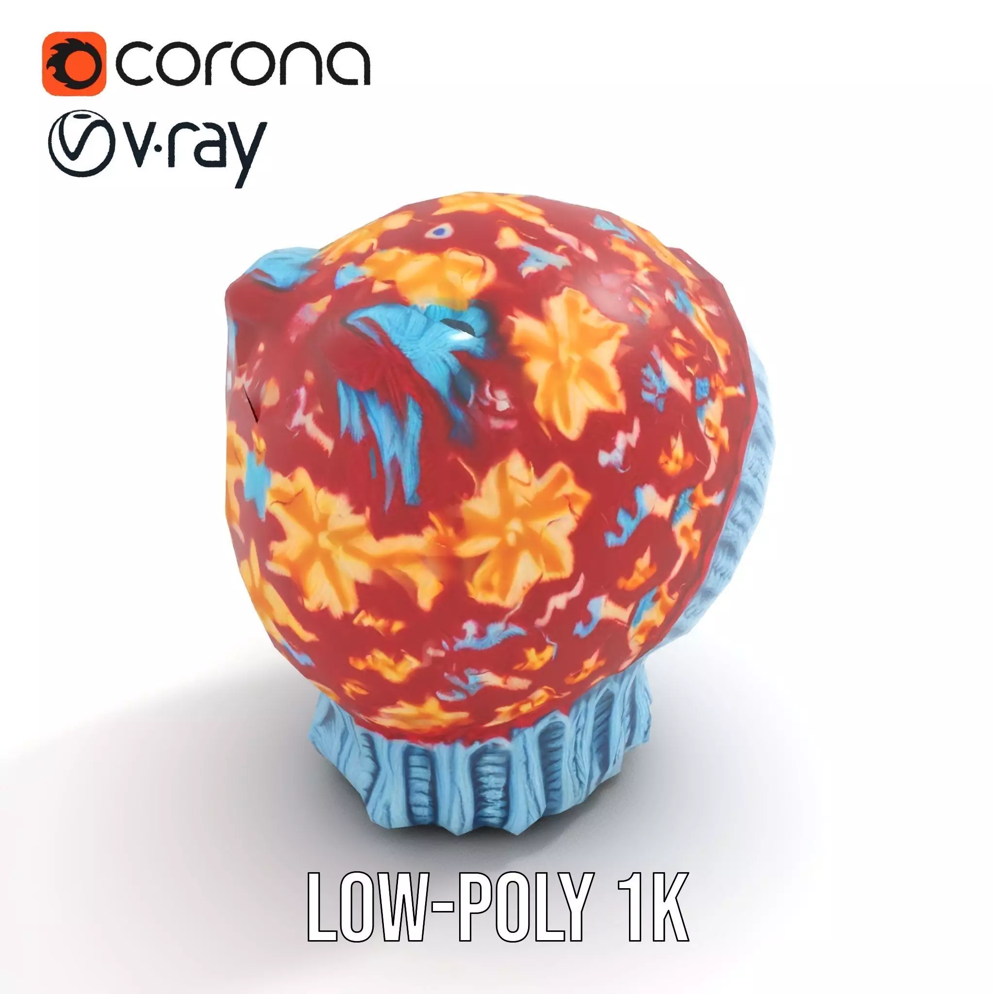 Vibrant Knit Beanie model pack Low-poly 3D model_14