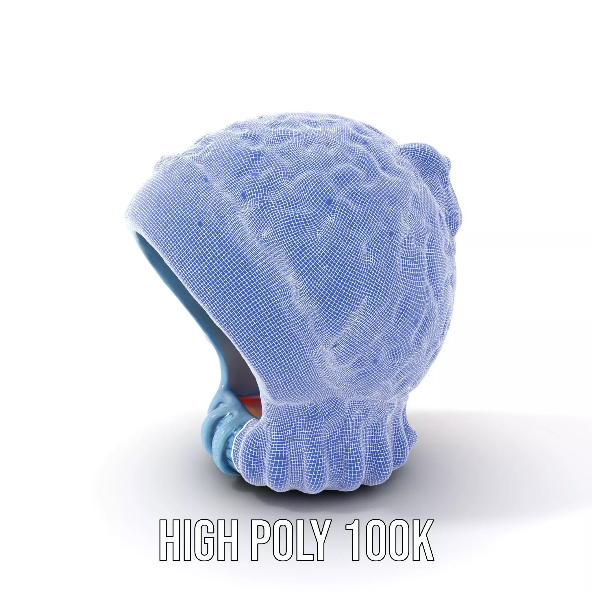 Vibrant Knit Beanie model pack Low-poly 3D model_4