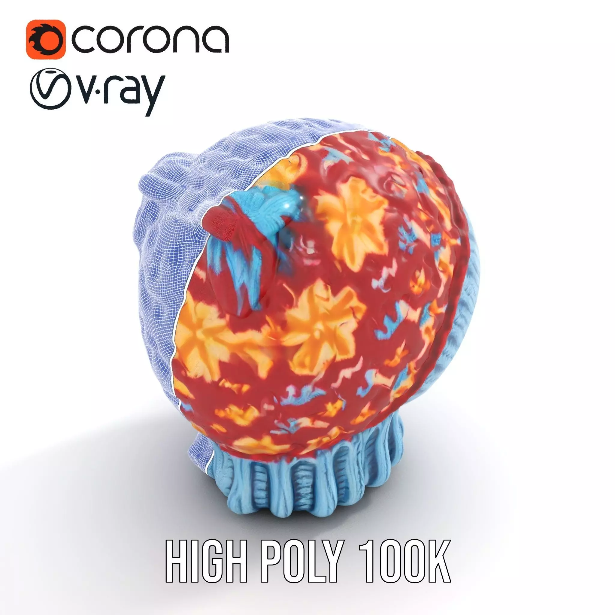 Vibrant Knit Beanie model pack Low-poly 3D model_26