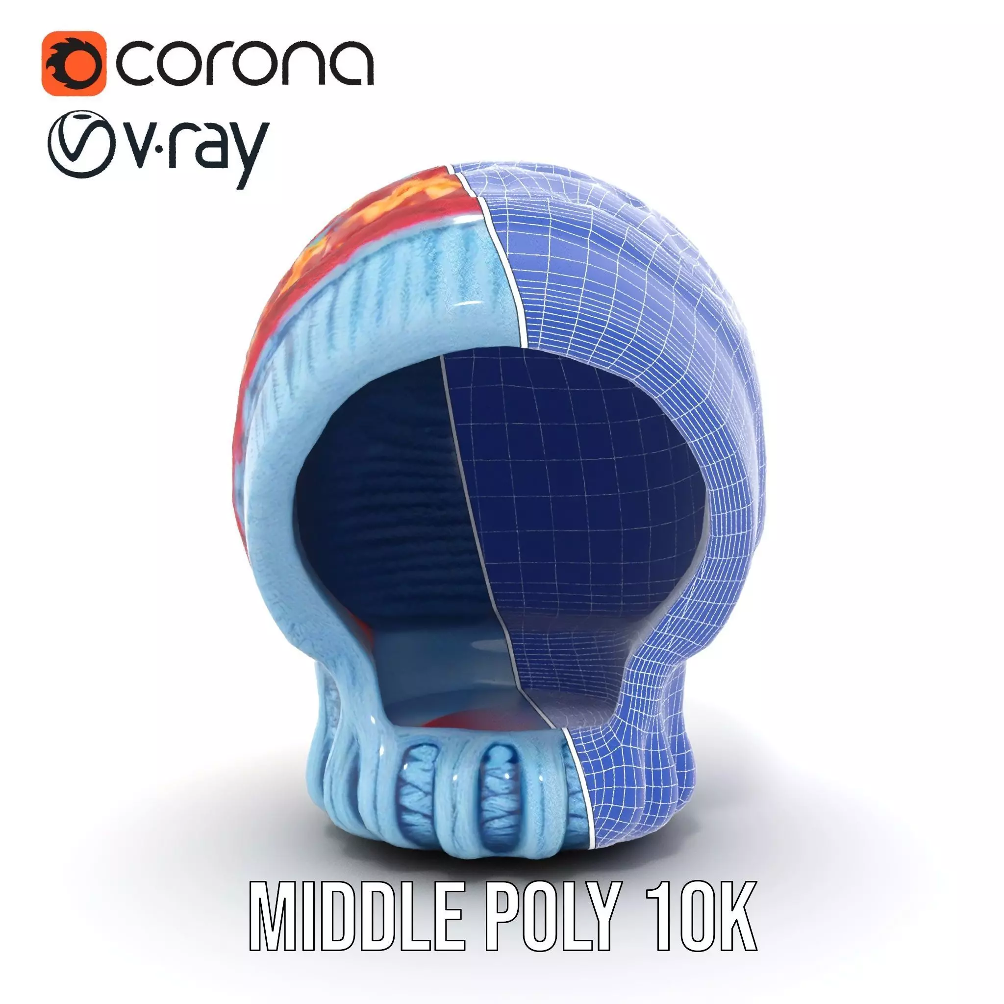 Vibrant Knit Beanie model pack Low-poly 3D model_30