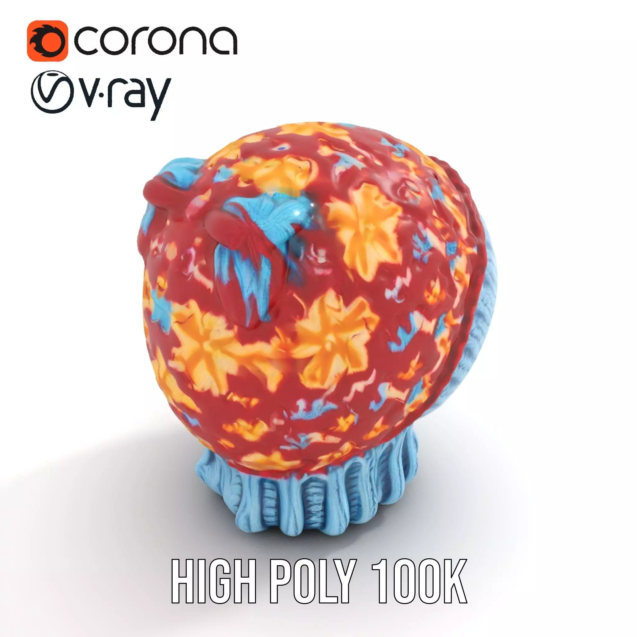 Vibrant Knit Beanie model pack Low-poly 3D model_23