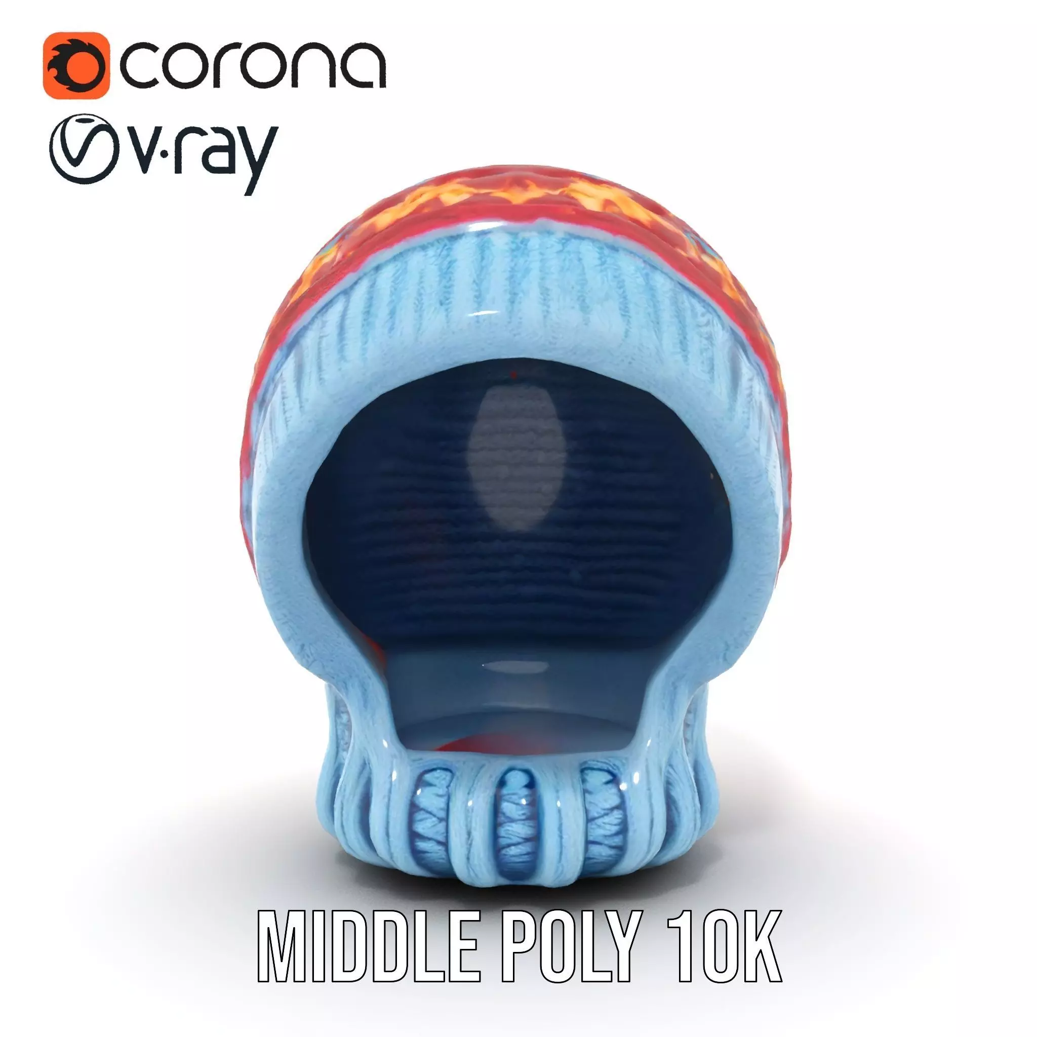 Vibrant Knit Beanie model pack Low-poly 3D model_27