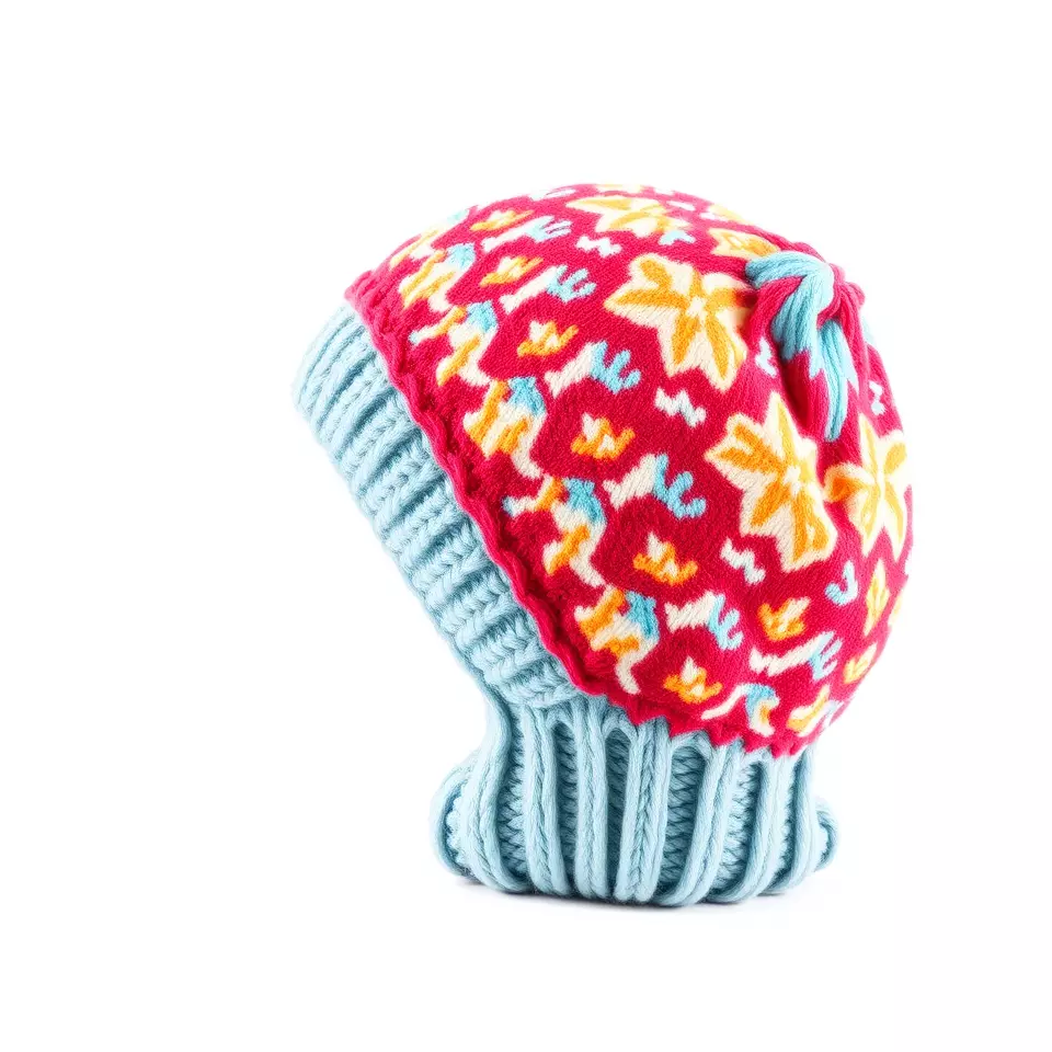 Vibrant Knit Beanie model pack Low-poly 3D model_2