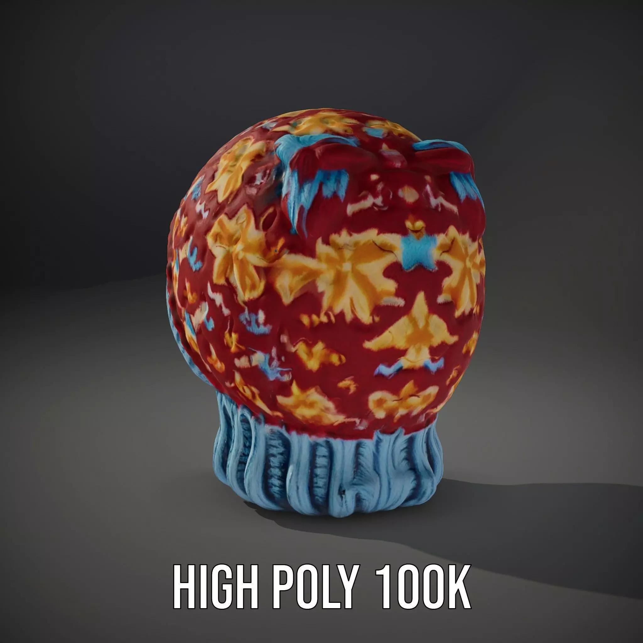 Vibrant Knit Beanie model pack Low-poly 3D model_10