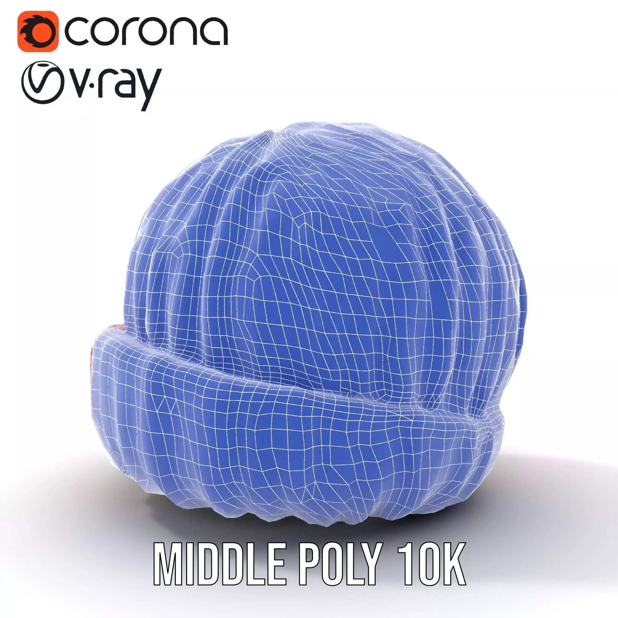 Rainbow Knit Beanie model pack Low-poly 3D model_16