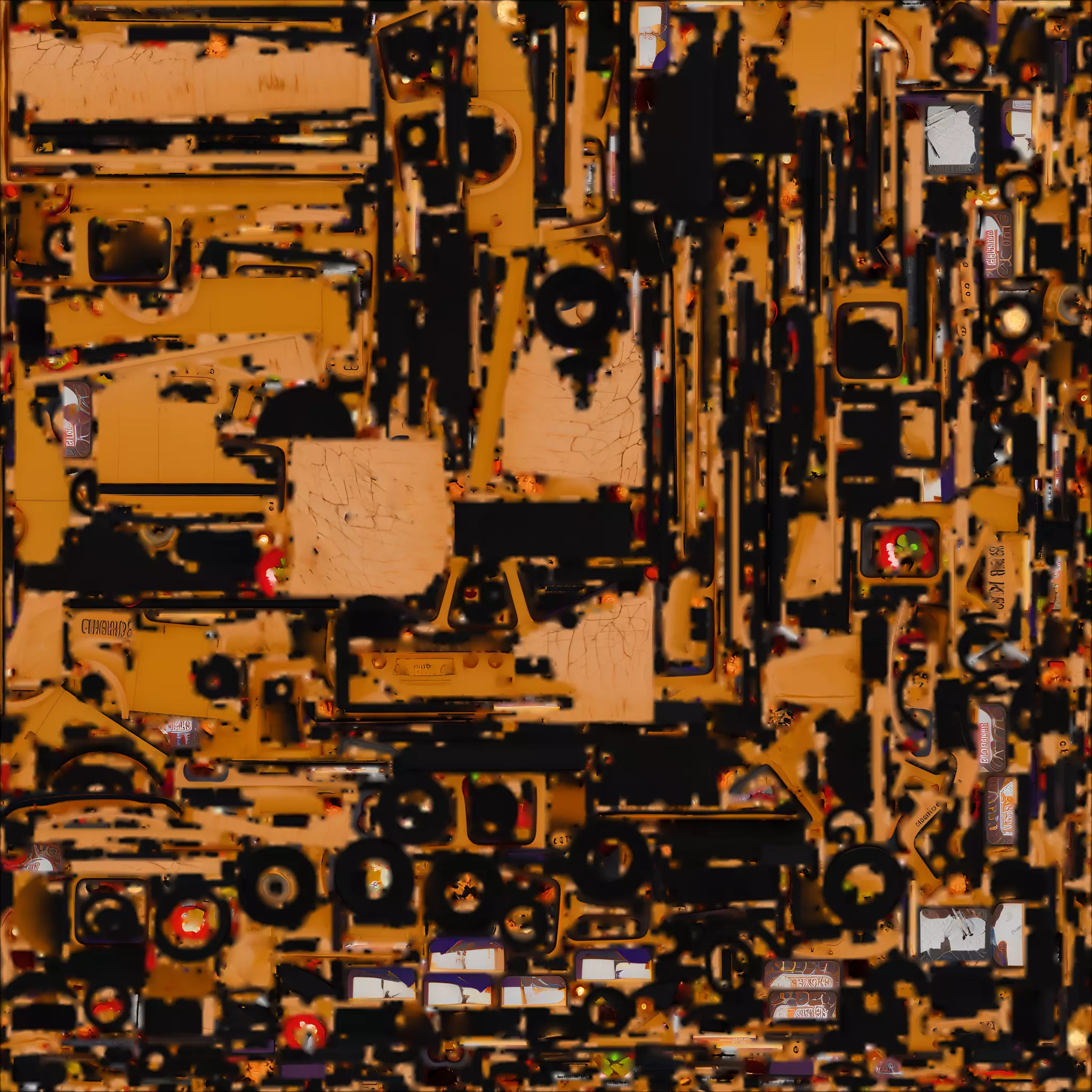 Haunted Halloween School Bus 3D Model Low-poly 3D model_1