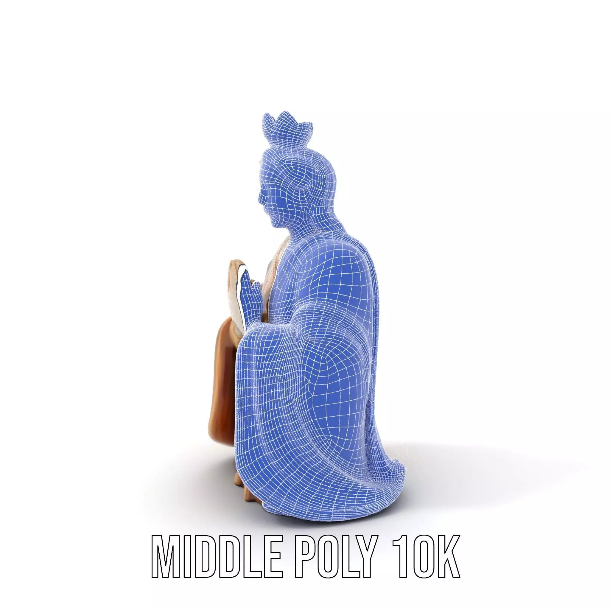 Serene Sandstone Statue model pack Low-poly 3D model_16