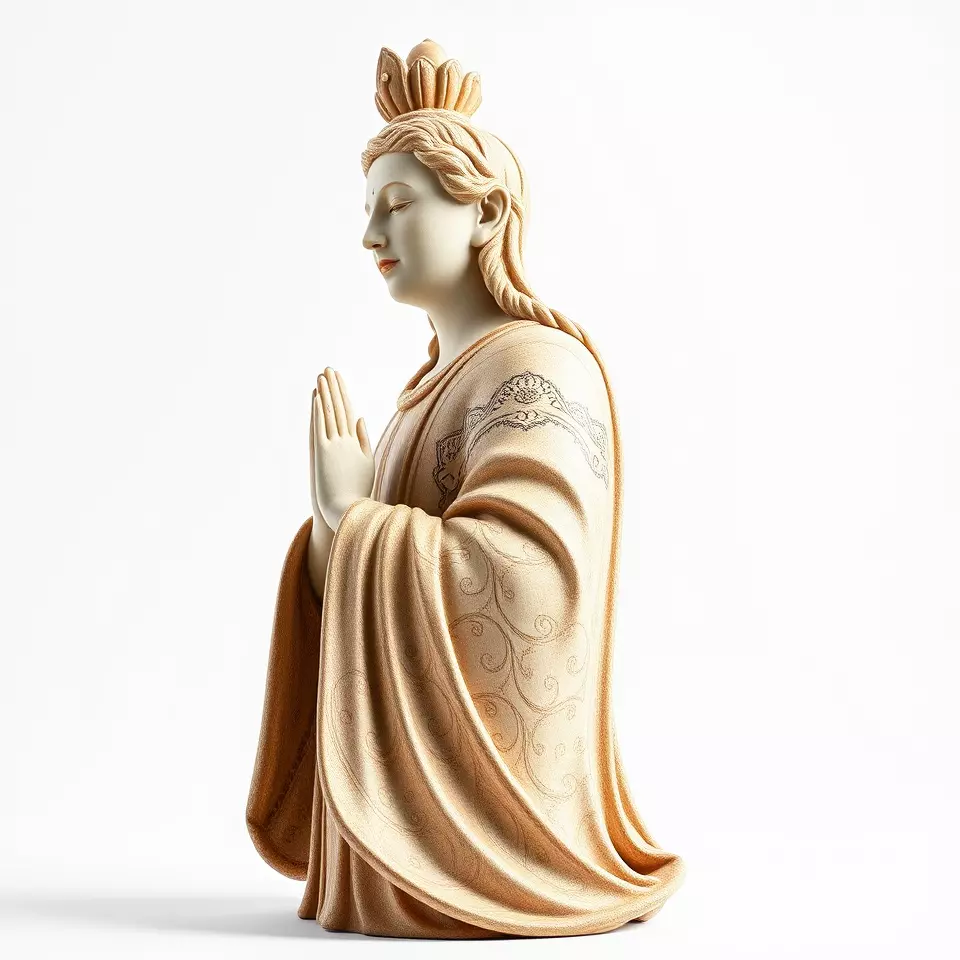Serene Sandstone Statue model pack Low-poly 3D model_2