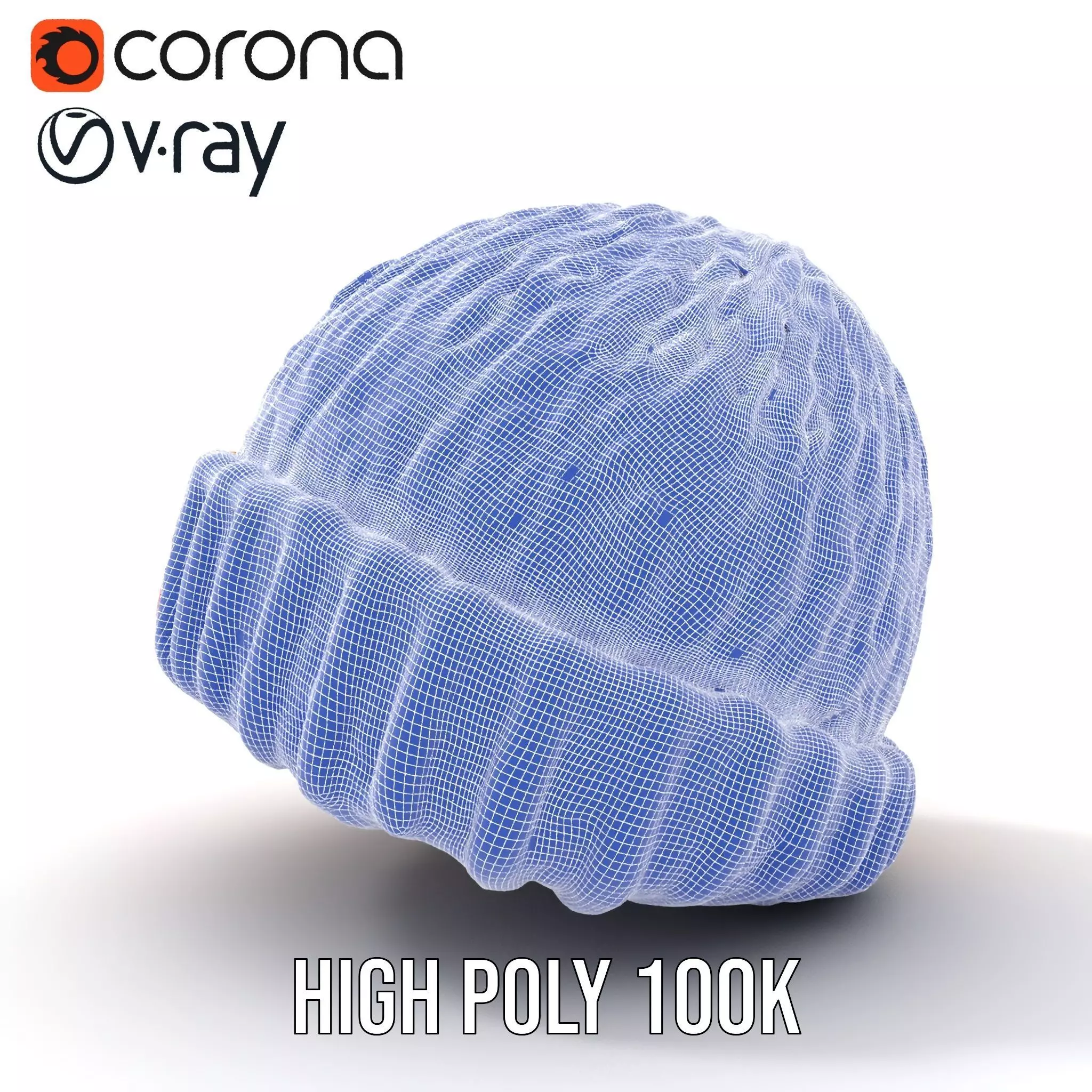 Rainbow Knit Beanie model pack Low-poly 3D model_26