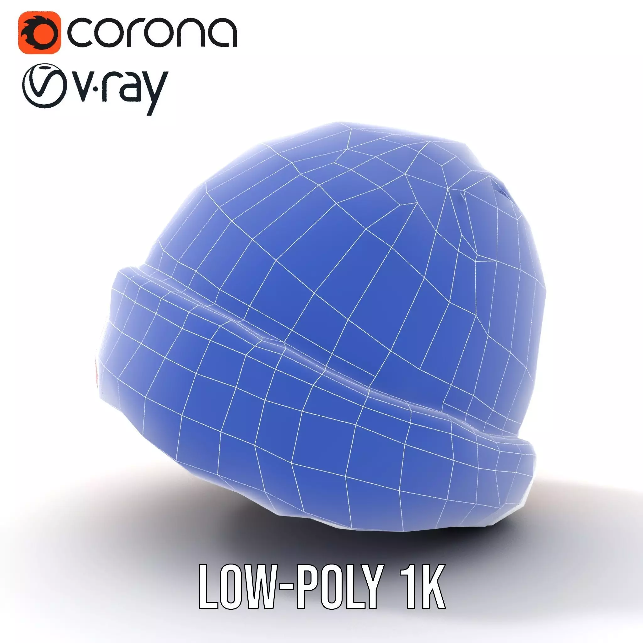 Rainbow Knit Beanie model pack Low-poly 3D model_12