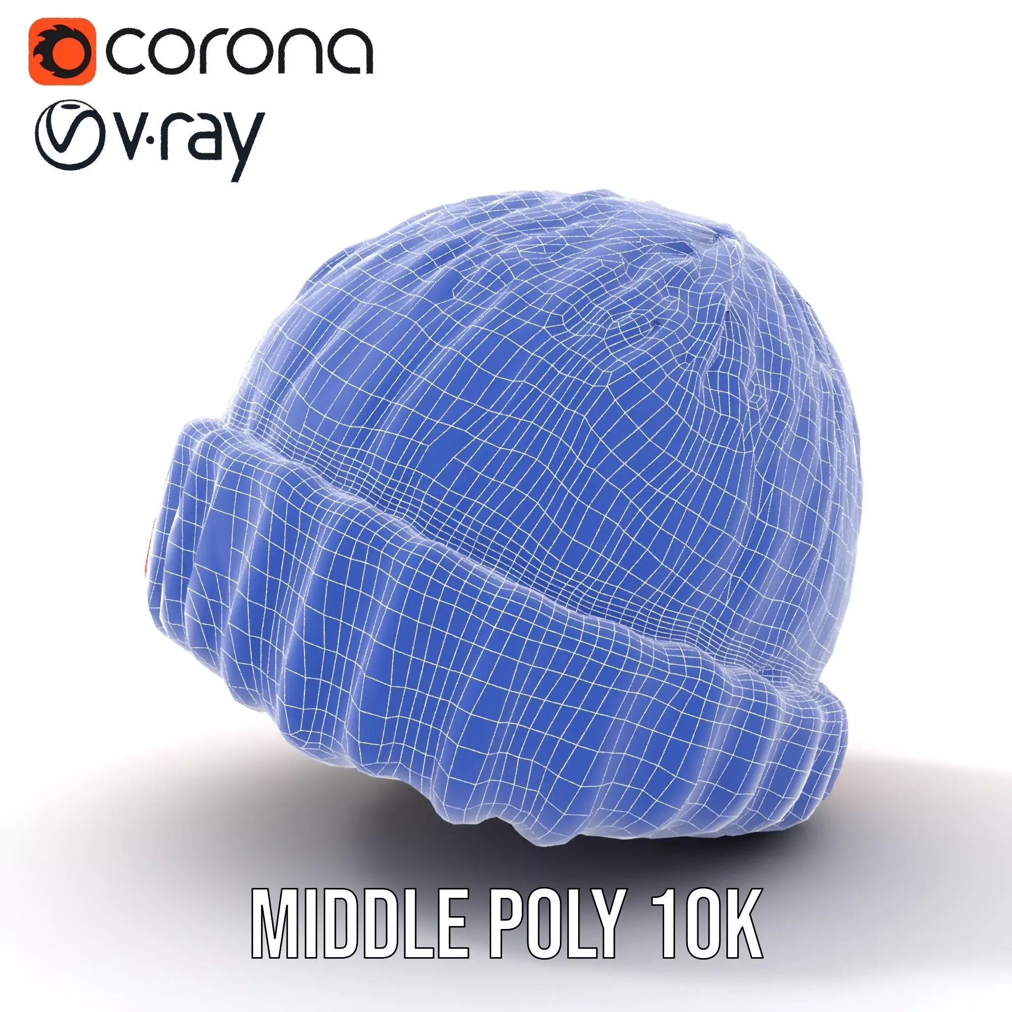 Rainbow Knit Beanie model pack Low-poly 3D model_30