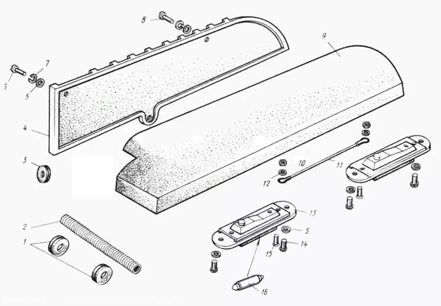 License plate illumination lamp 969m-3717019 for LuAZ-969 3D print model_4