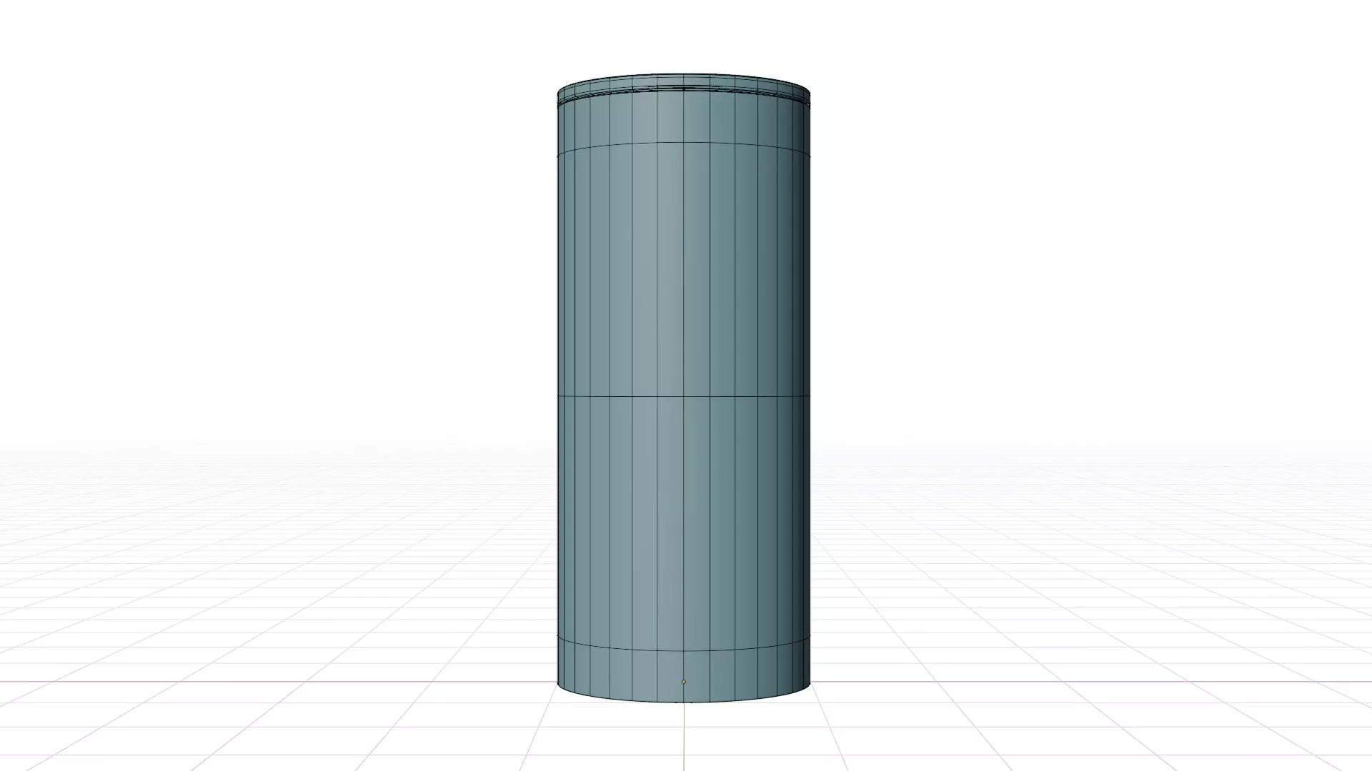 Aluminium  Rounded  long Tin Can with Lid 3D model_6