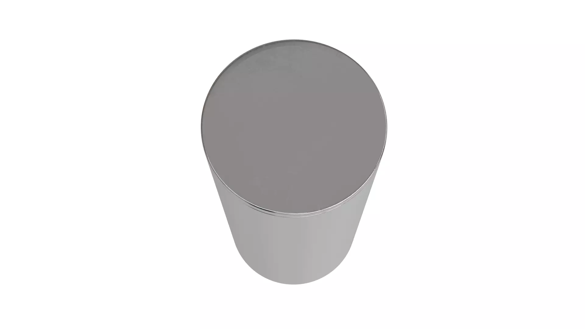 Aluminium  Rounded  long Tin Can with Lid 3D model_5
