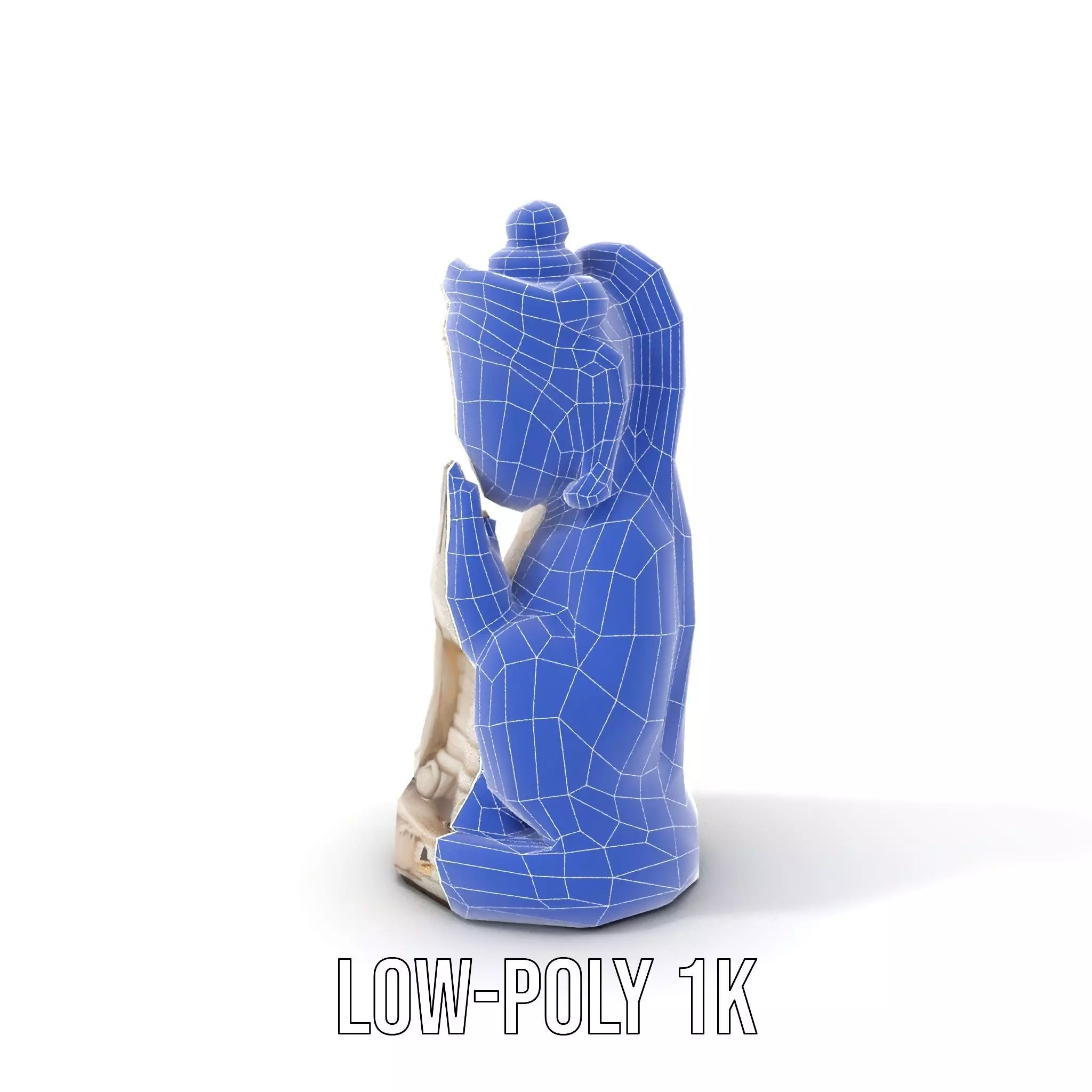 Elegant Ivory Statue model pack Low-poly 3D model_19