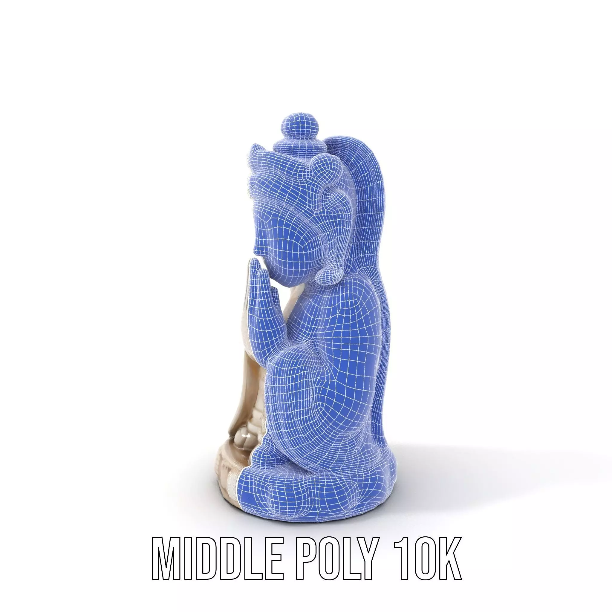 Elegant Ivory Statue model pack Low-poly 3D model_18