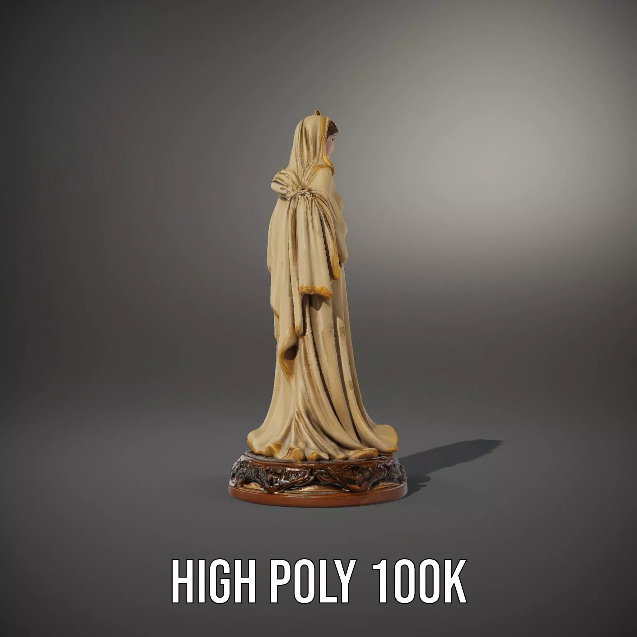 Graceful Figurine Sculpture model pack Low-poly 3D model_8