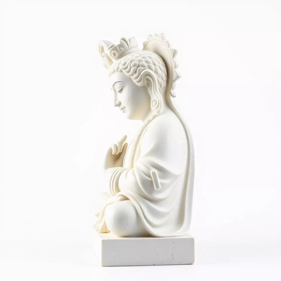 Serene Buddha Sculpture model pack Low-poly 3D model_2