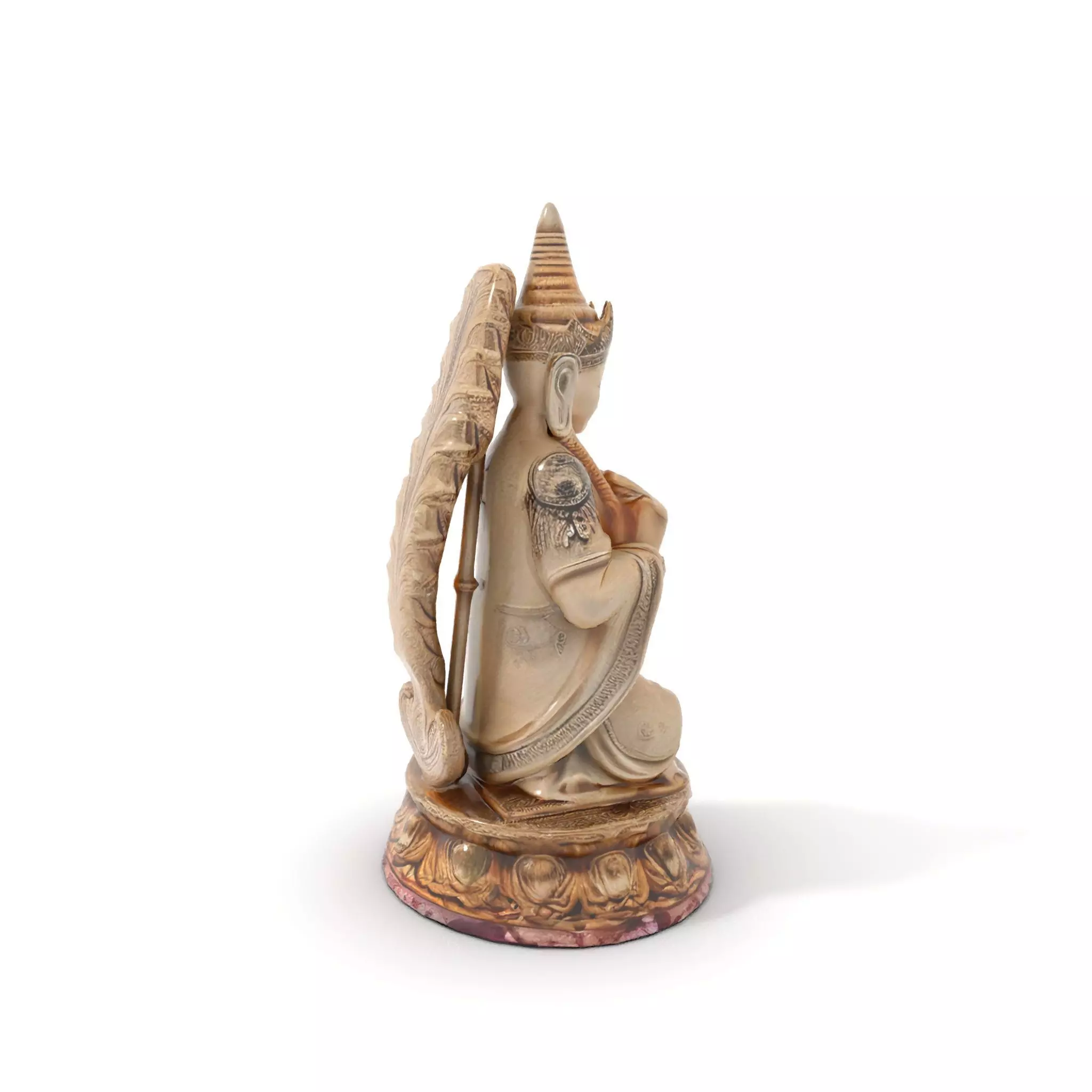 Intricate Buddhist Statue model pack Low-poly 3D model_11