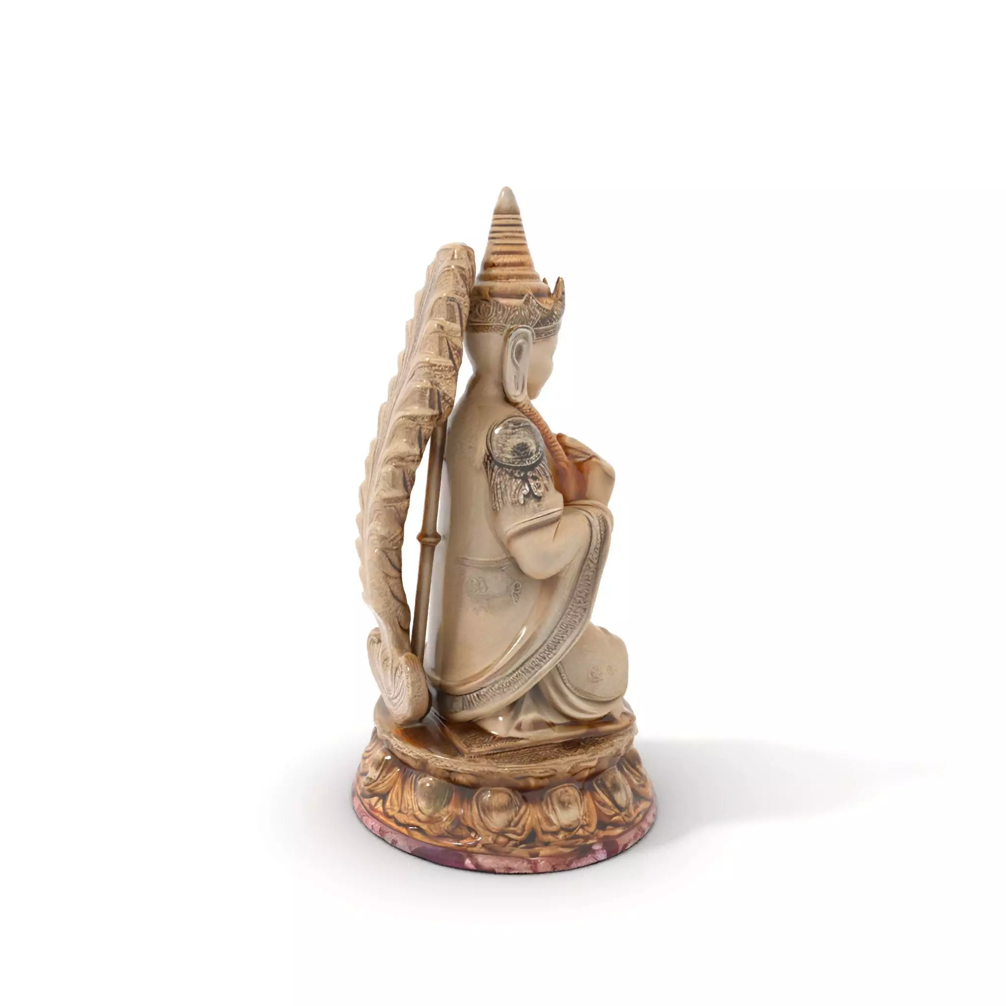 Intricate Buddhist Statue model pack Low-poly 3D model_0