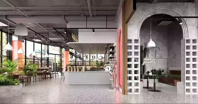 Coffee Shop 3D model