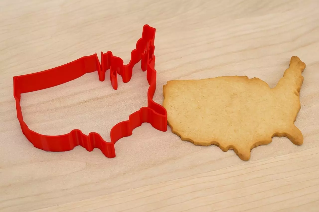 Simple USA Map Cookie Cutter 3D print model_13