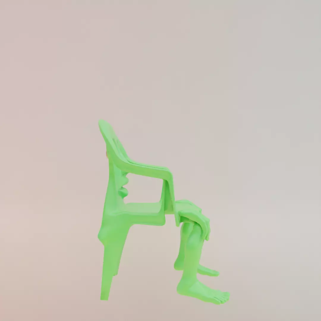 Karkerkar Kurkur Italian brainrot Low Poly Character Low-poly 3D model_10