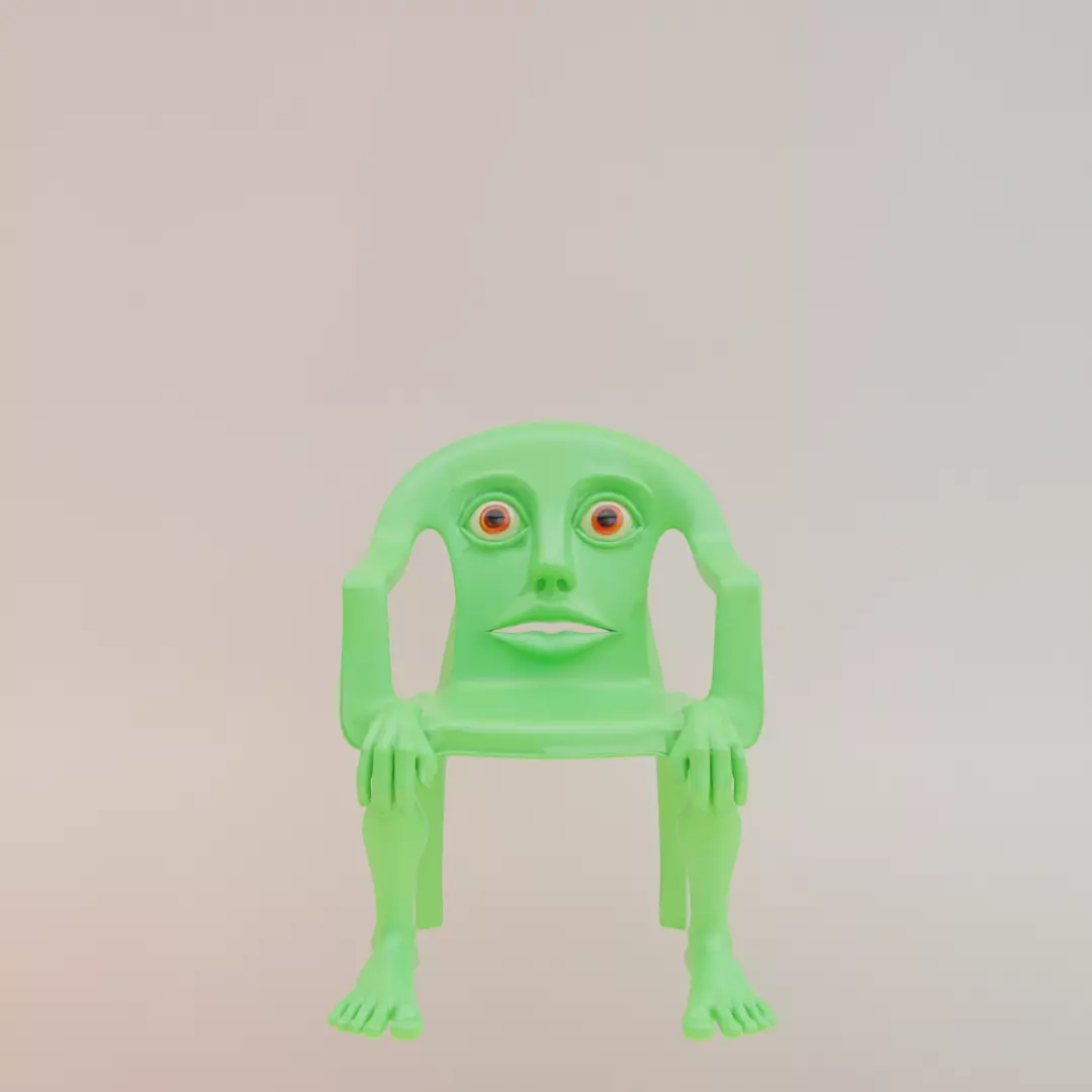 Karkerkar Kurkur Italian brainrot Low Poly Character Low-poly 3D model_1